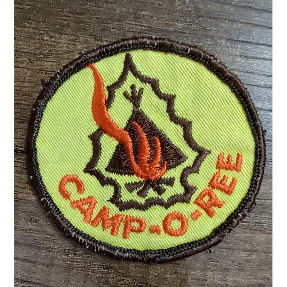 Vintage Camp-O-Ree Camporee Fire Tepee Arrowhead Boy Scouts of America BSA Patch